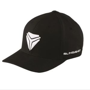 Men's (L/XL) Flexfit Hat with Slingshot Shield Logo